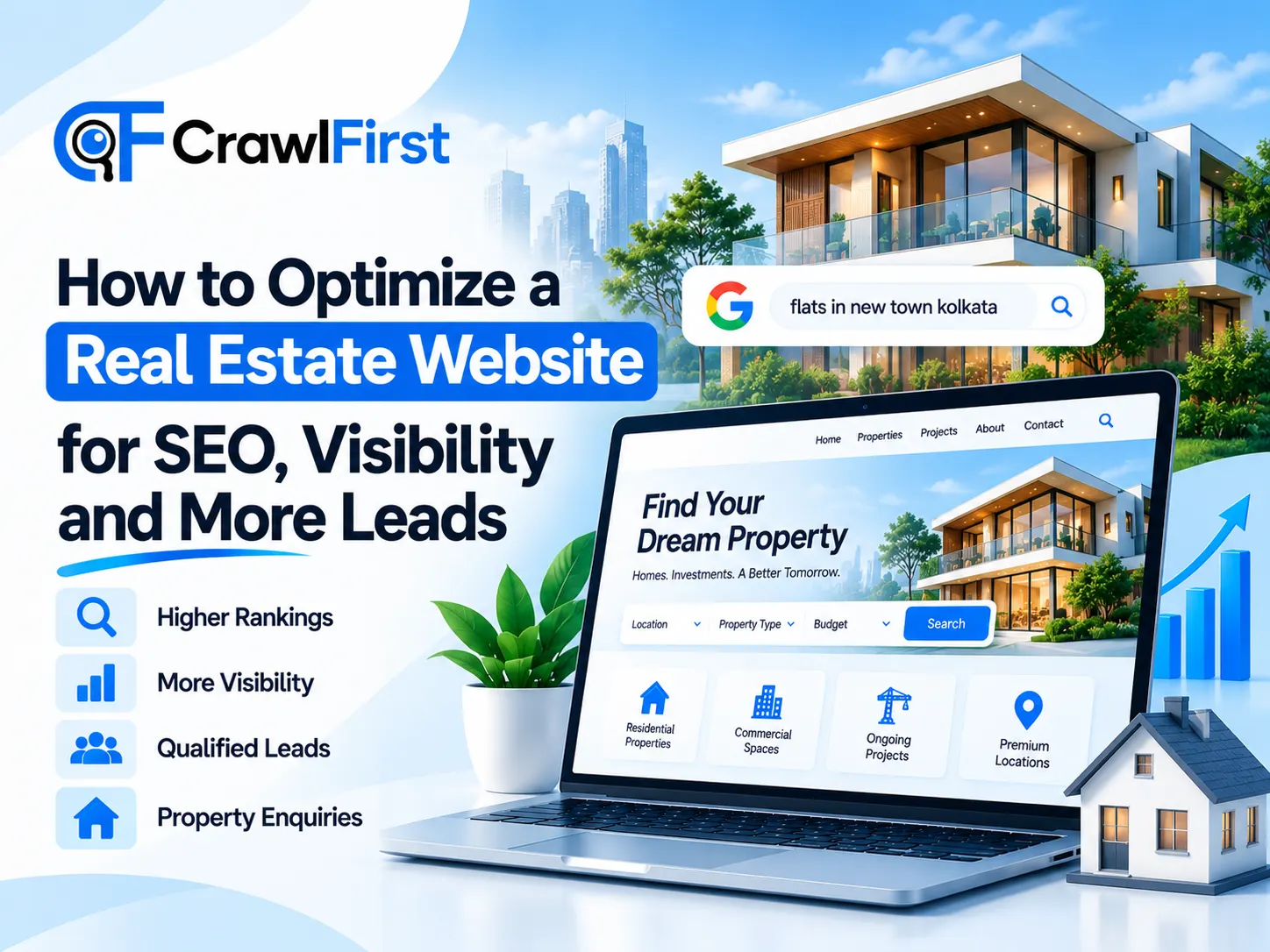 Real Estate SEO Website Optimisation Banner